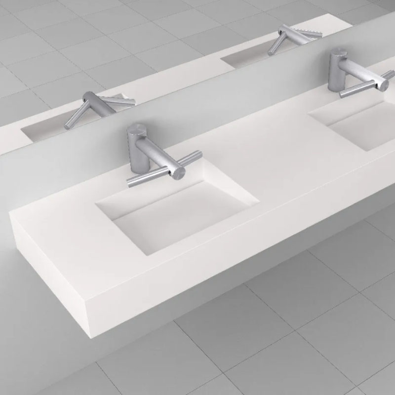 Corian wash troughs