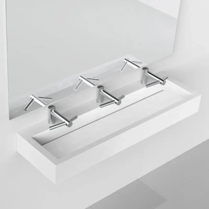 Corian wash troughs