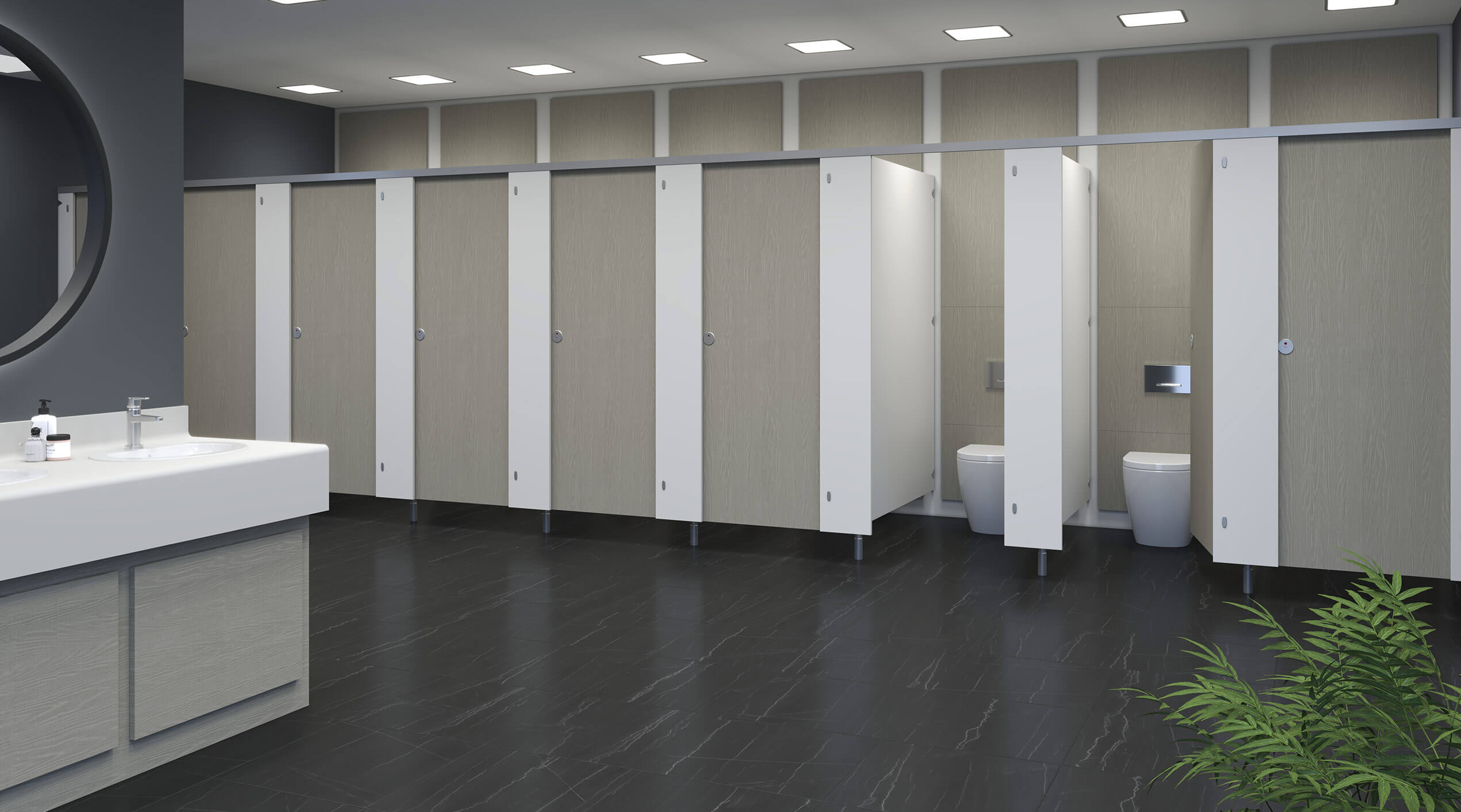 toilet cubicles for housing